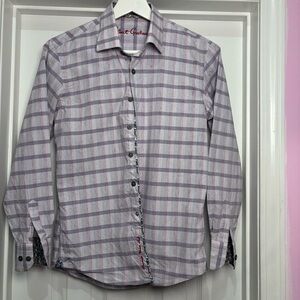 Robert Graham Lavender Checkered Shirt